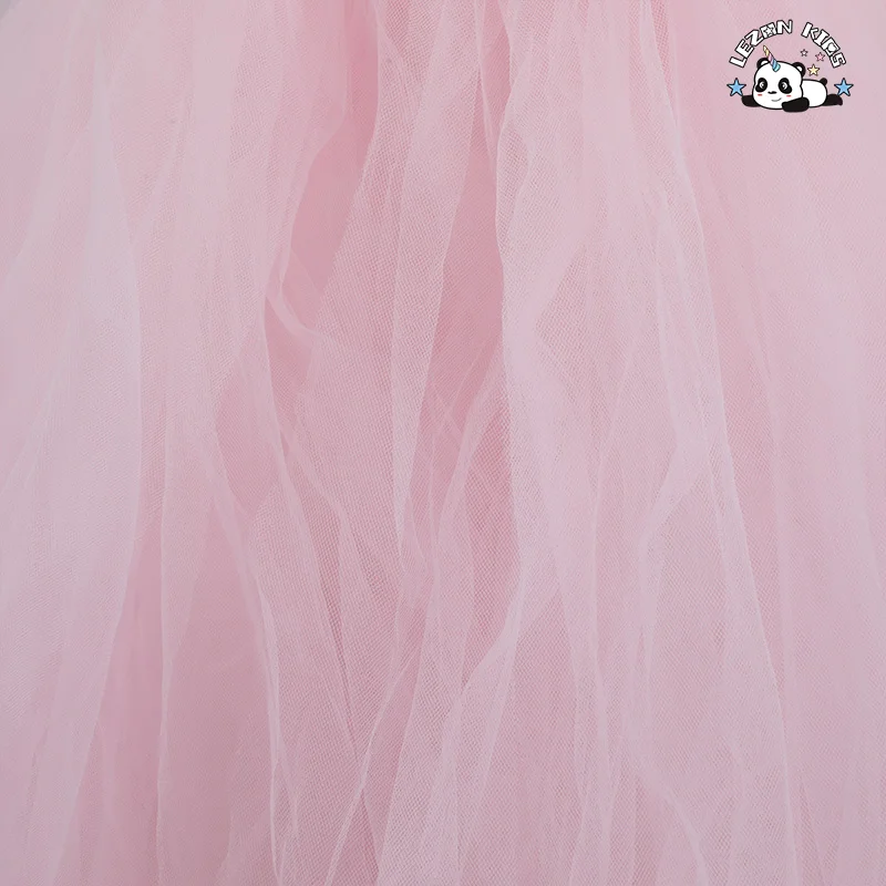LEZONKIDS - OEM Customizable Kids Princess Sleeveless Breathable Flower Birthday Ball Gown Tulle Dress for 2-14T Kids